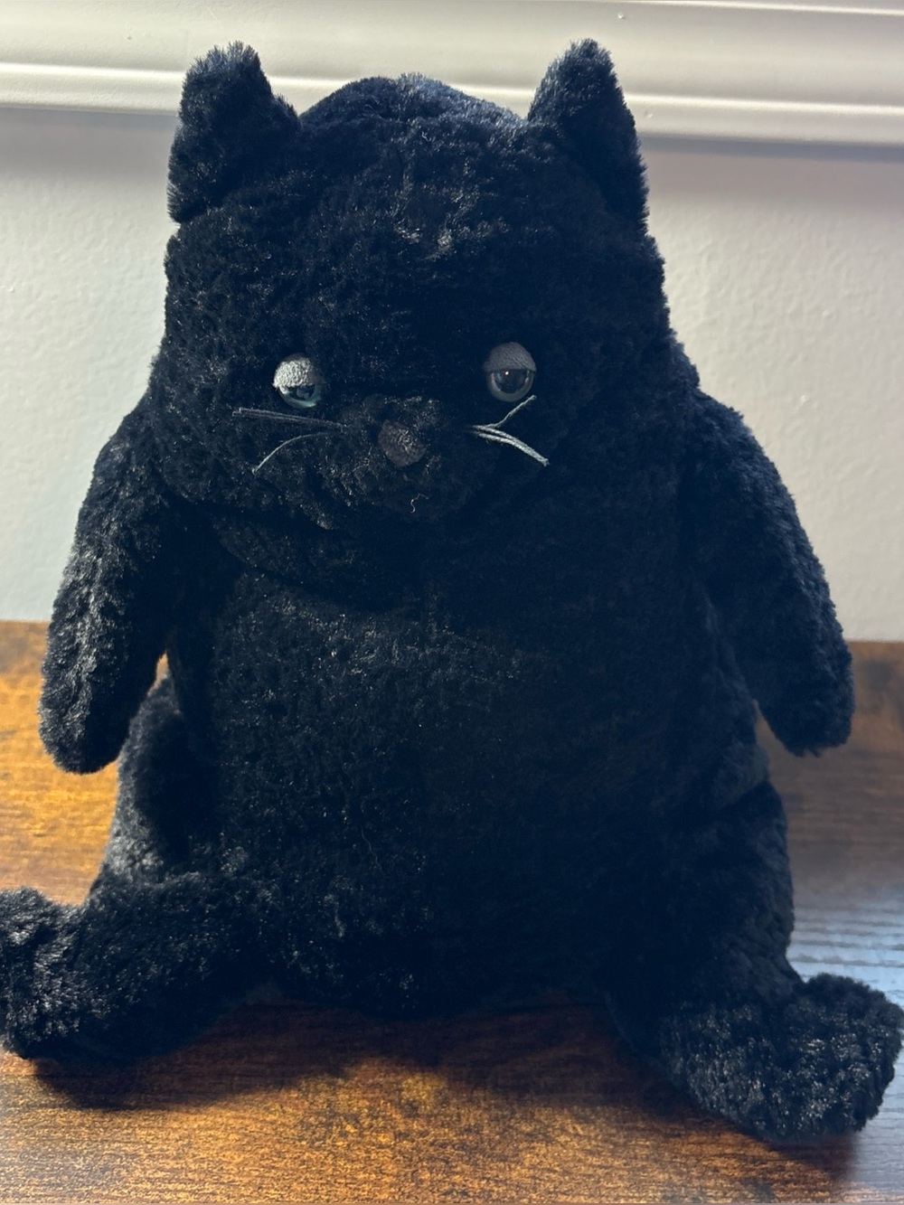 Jellycat AMORE CAT BLACK (MEDIUM) CUTE Stuffed Kitty RARE/RETIRED W/bag